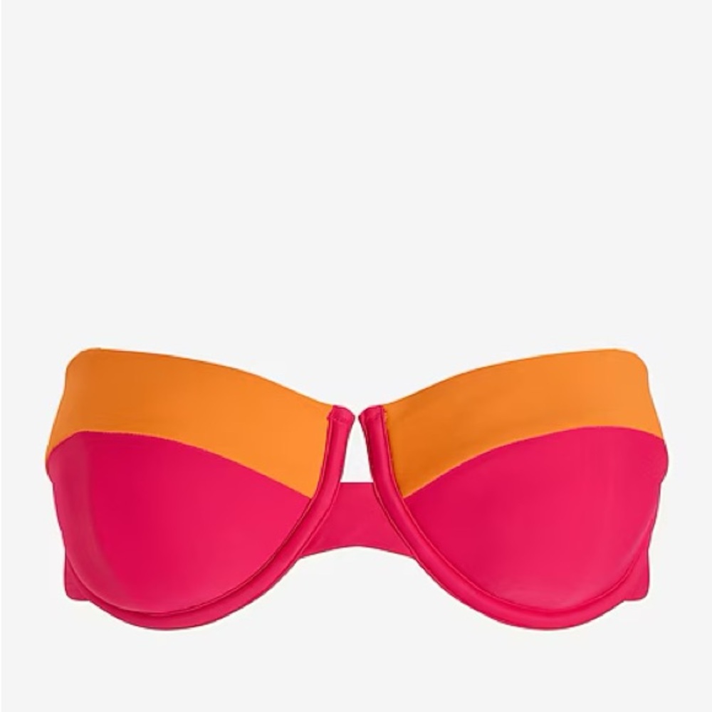Express Color Block Balconette Body Contour Swim Top - Picture 6 of 6